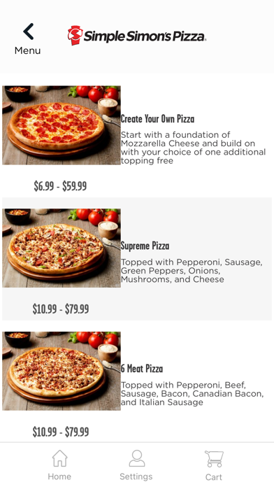 Simple Simon's Pizza® Screenshot