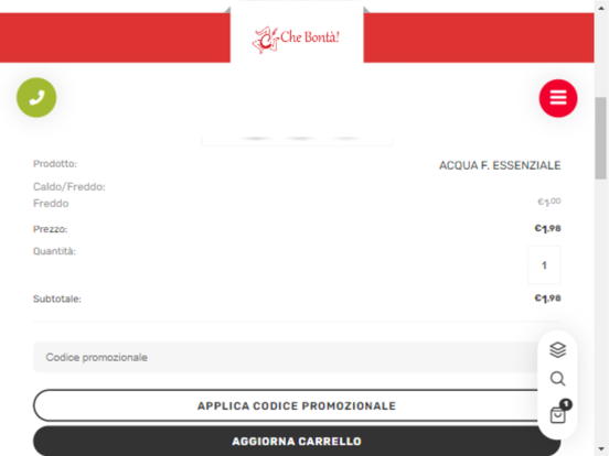 CHE BONTA' DELIVERY app screenshot 3