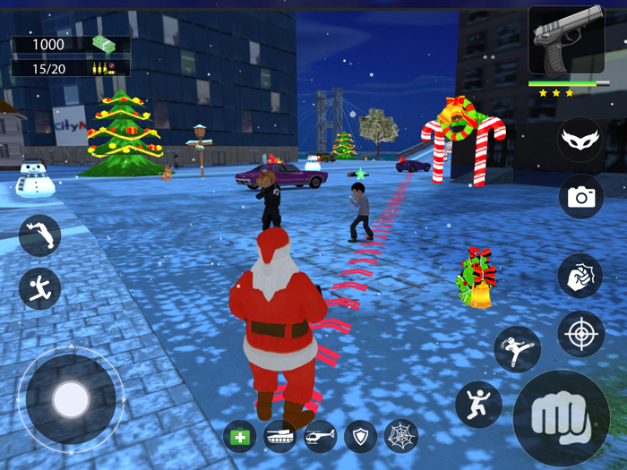 Christmas Gangster Rope Santa