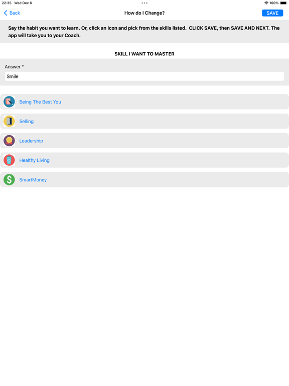 PerfectCoaches iPad screenshot 4 - Productivity app