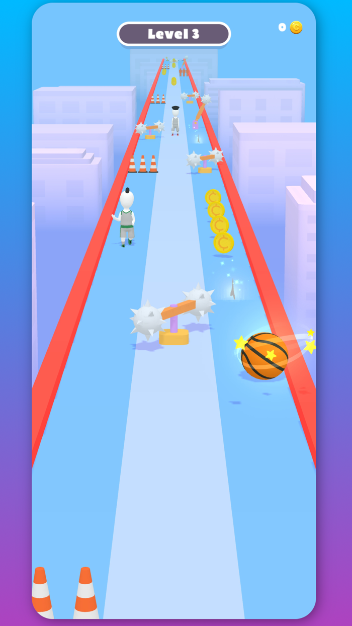 Basketball Roll 3D