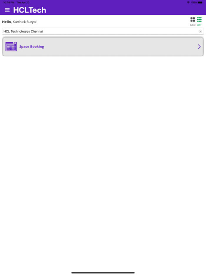 HCLTech Hotdesk Seating