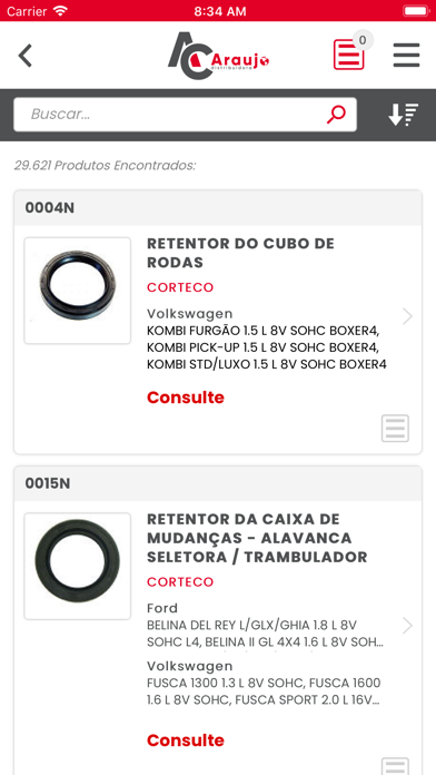 AC Araujo- Catálogo Eletrônico Screenshot