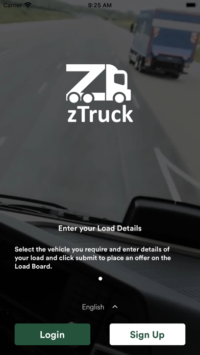 zTruck - Customer Screenshot
