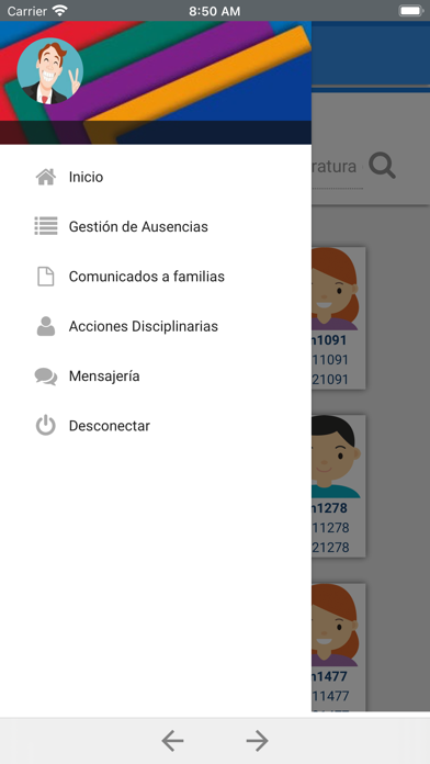 Gestión Profesores 360 Screenshot