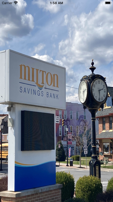 Milton Savings Bank Screenshot