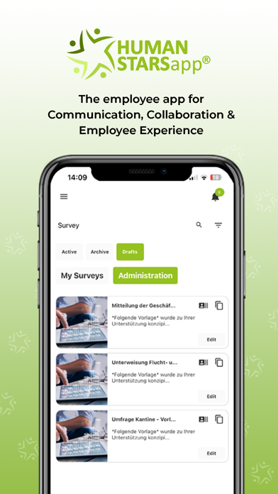 HUMANSTARS Community App Screenshot