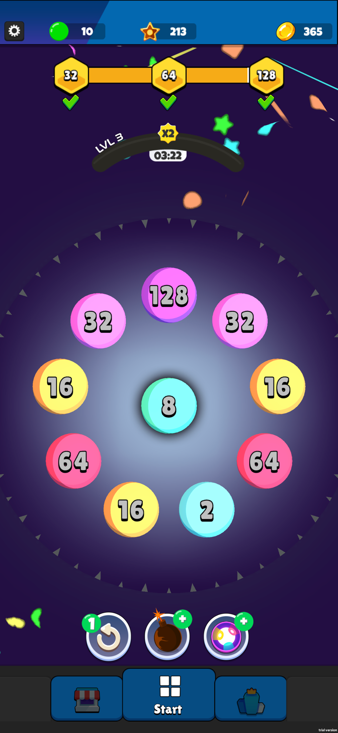 Round Merge 3D 2048 Quest