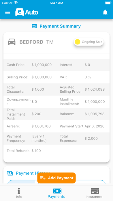 BMS Smart Dealership Screenshot