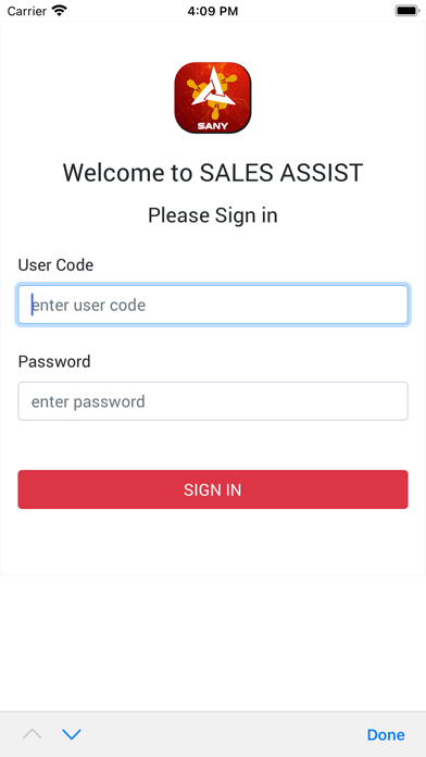 Sany Sales Assist Screenshot