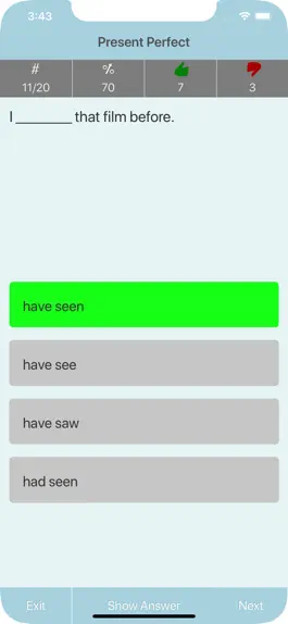 Game screenshot English Tenses Quiz hack