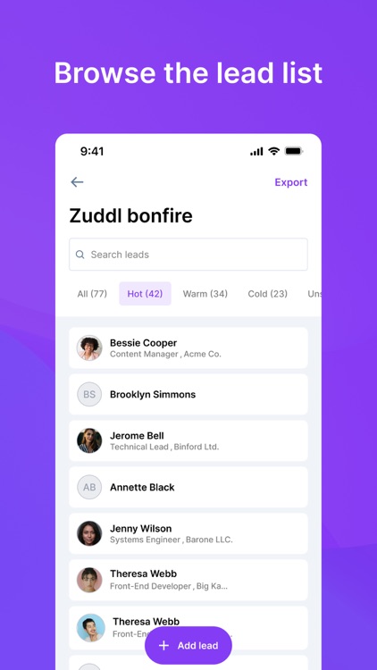 Lead Capture by Zuddl