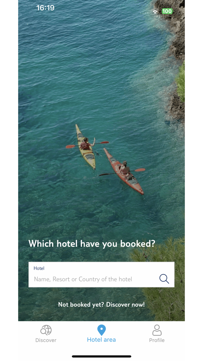 BLUE App - holiday planner