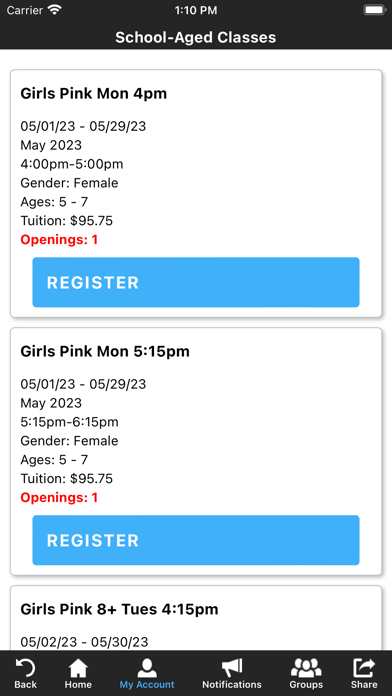 Granite State Gymnastics Screenshot 3 - AppWisp.com Granite State Gymnastics Screenshot 3 - AppWisp.com