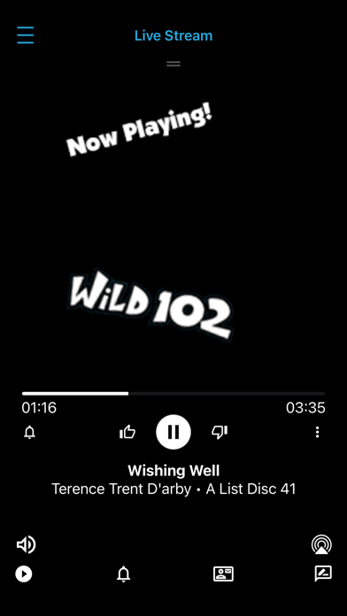 Wild 102 Radio Screenshot