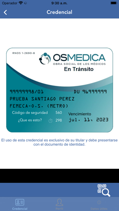 OSMEDICA Viajero Screenshot
