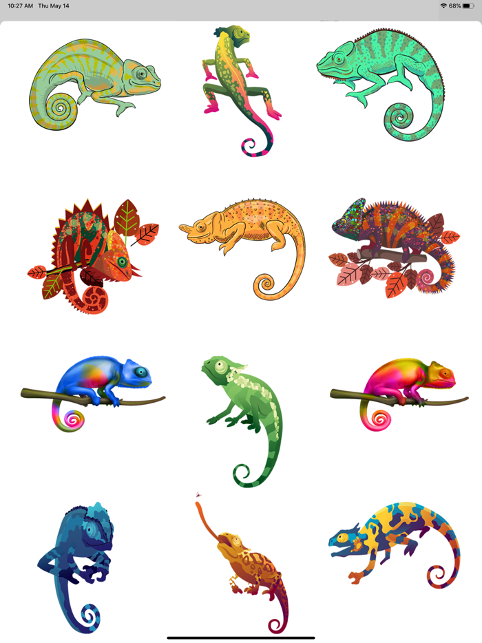 Chameleon Color Stickers