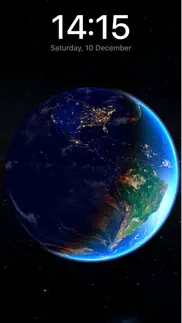 3d earth & moon, sun and stars iphone screenshot 1