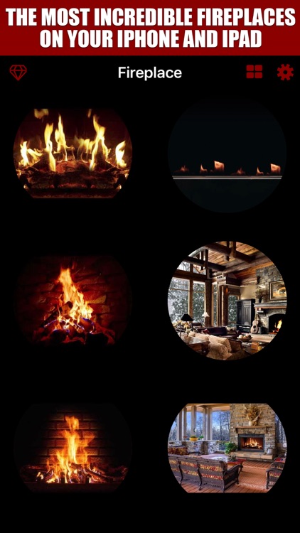Fireplace TV Screen