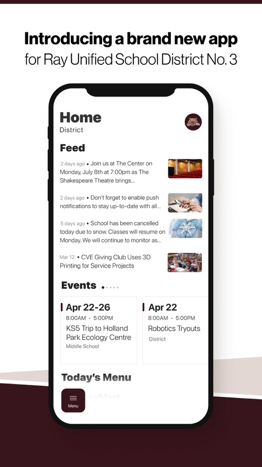 #1. Ray Unified School District #3 (iOS) Bởi: Ray Unified School District