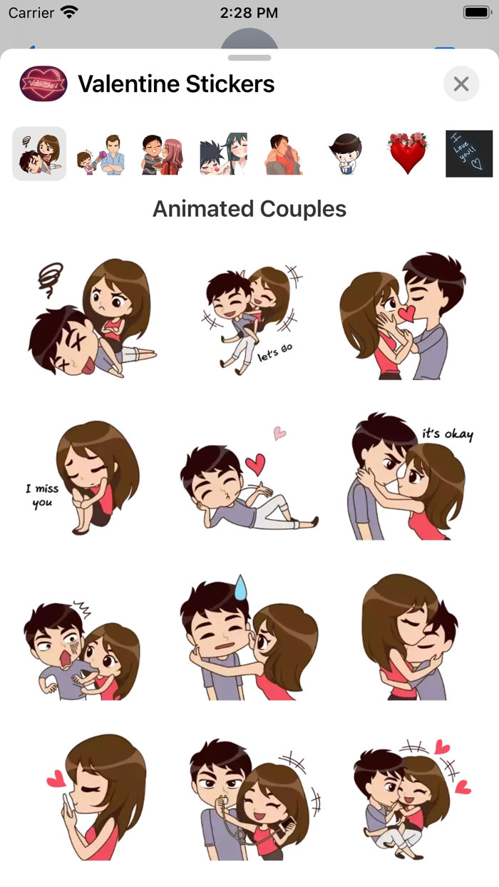 Valentines Day Stickers - Love