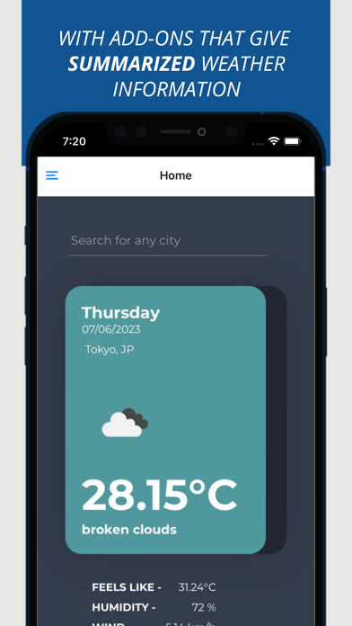 WeatherUP Forecast Screenshot