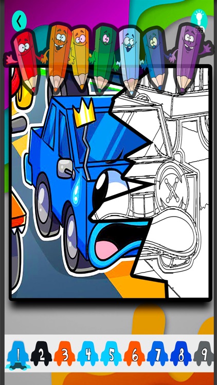 Rainbow Color Cars For Friends