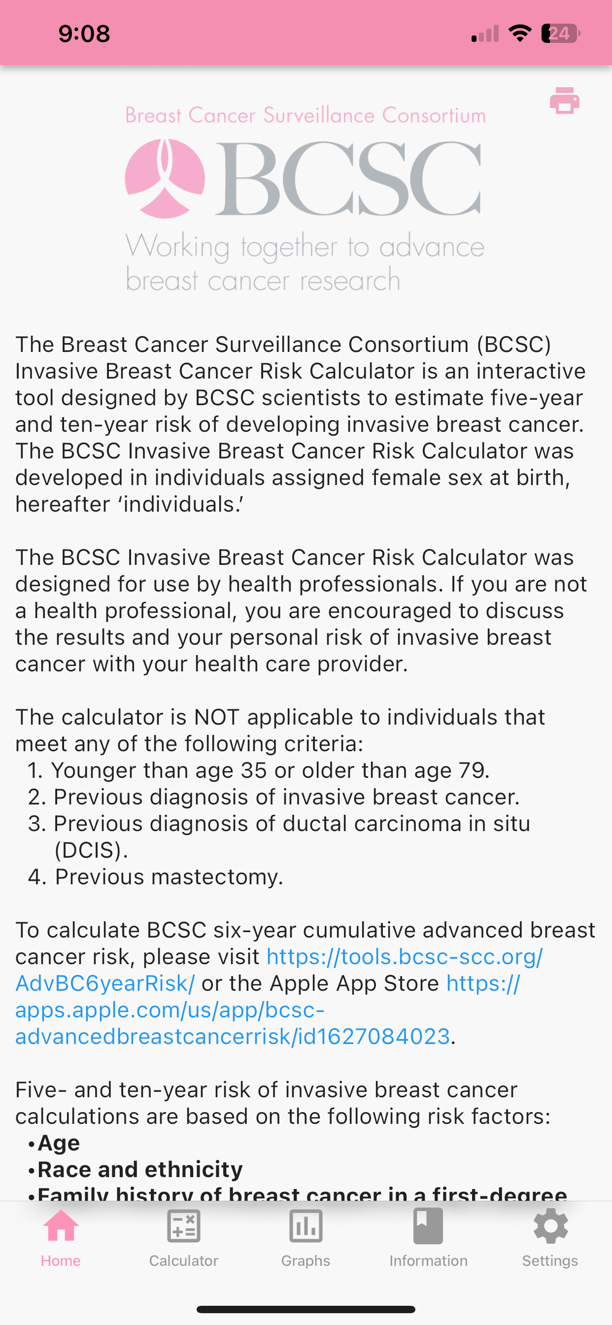 BCSC InvasiveBreastCalculator