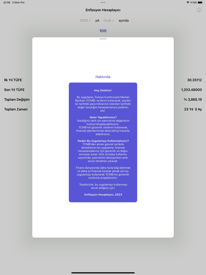 Enflasyon Hesaplayıcı