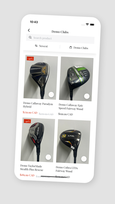 Niagara Golf Warehouse Screenshot
