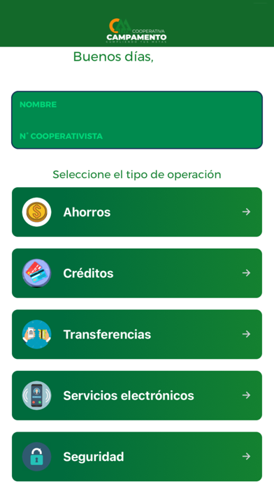 Campamento Móvil Screenshot