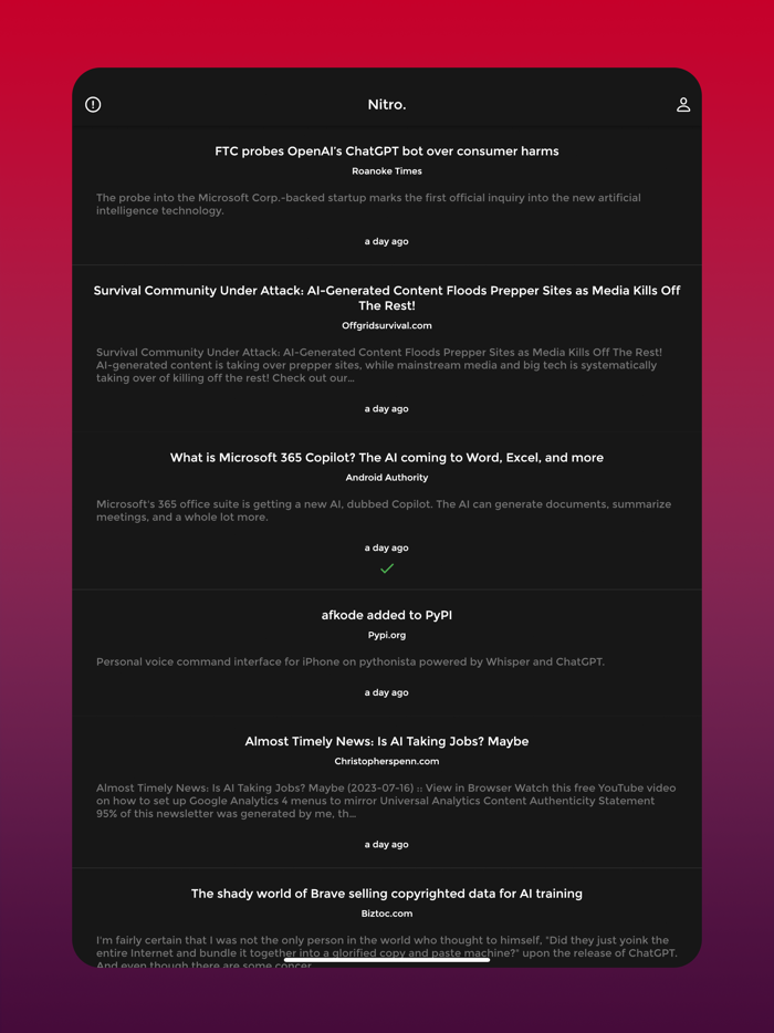 Nitro - The Latest AI News