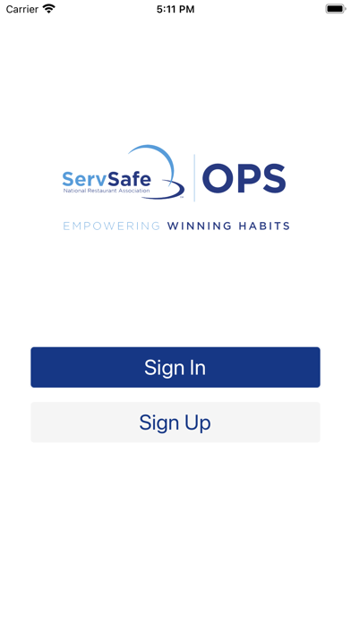 ServSafe Ops Screenshot