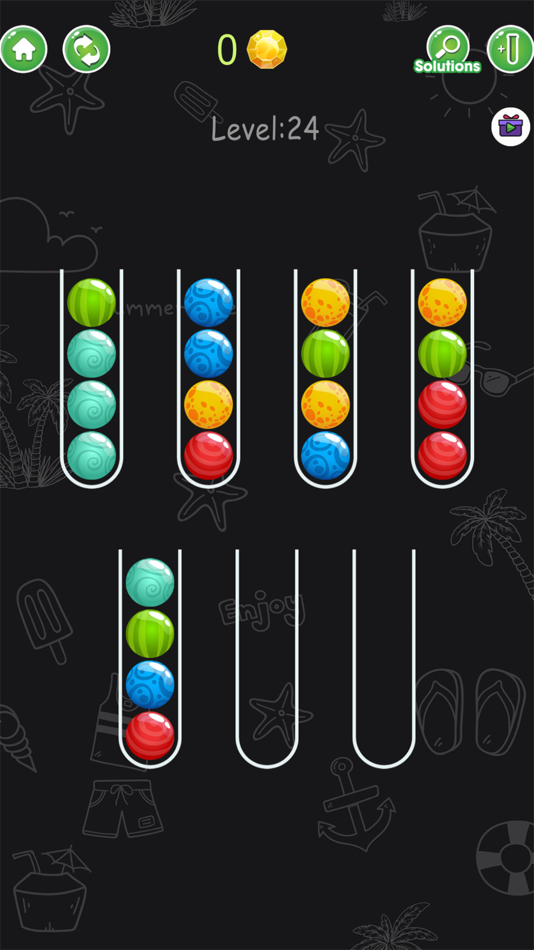 #1. Color Ball Sorting (iOS) Podle: KD Soft Ltd.