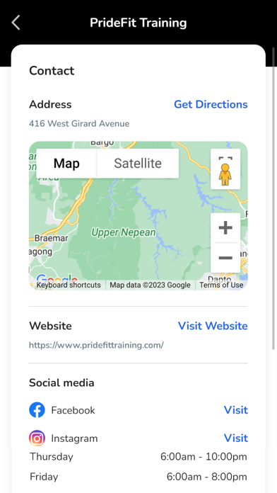 PrideFit Training Screenshot