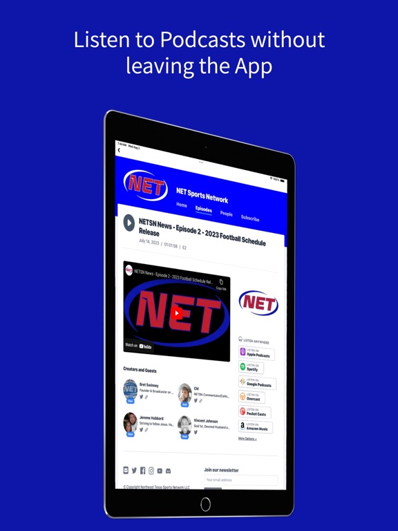 NETSN iPad screenshot 2 - Sports app