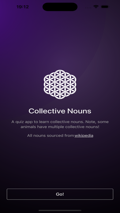 Collective Nouns Quiz Screenshot