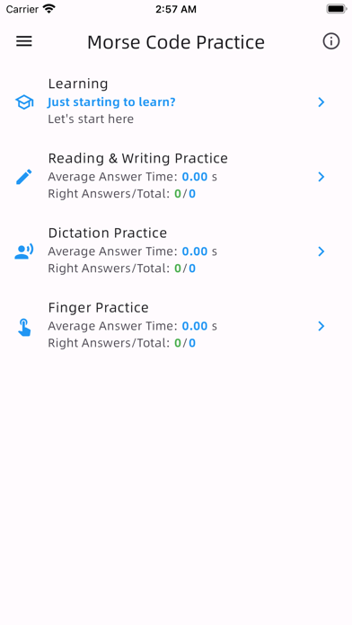 Morse Code - Practice Screenshot