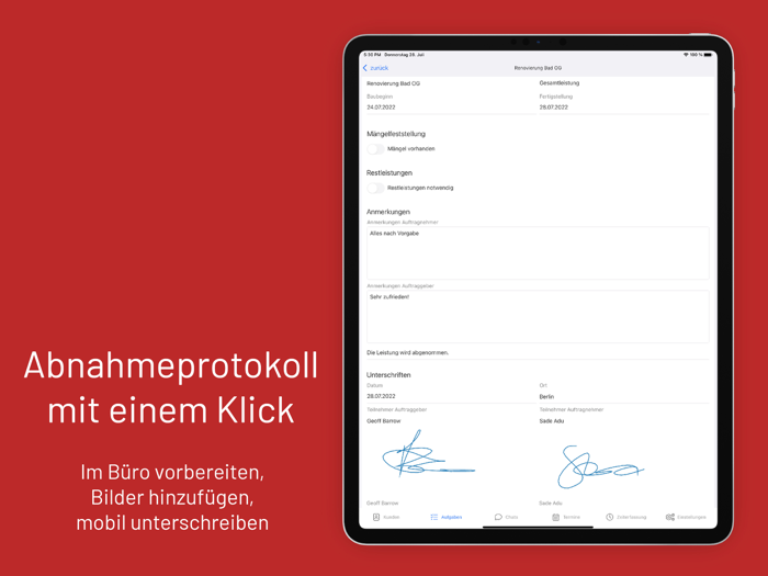 Das Programm fürs Handwerk