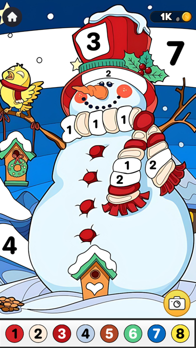 Screenshot #2 pour Christmas Coloring By Numbers