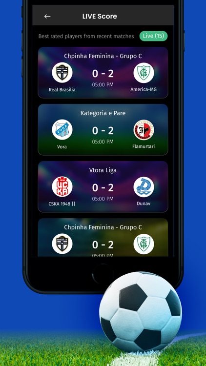 Live mobile store football score