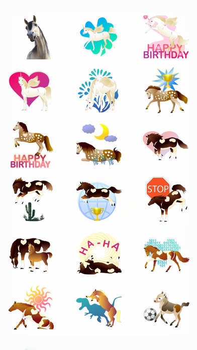 Screenshot #1 pour Jumpy Horse Stickers