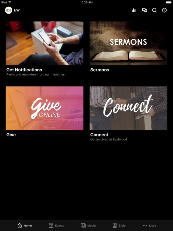 Eastwood Baptist Church iPad screenshot 1 - Education app