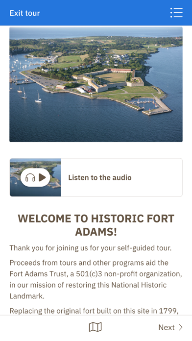Fort Adams Trust Tours Screenshot