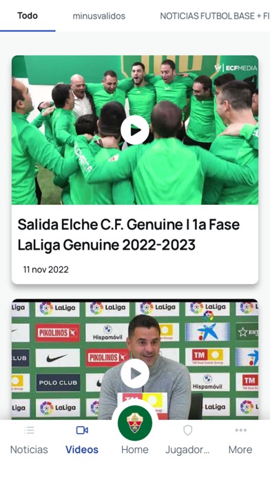 Elche CF – Official App Screenshot