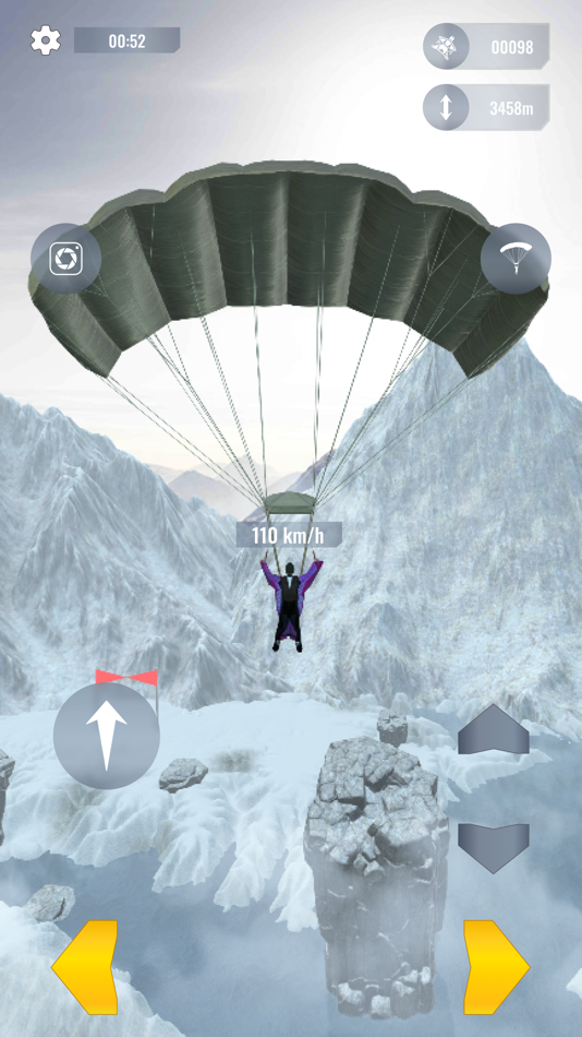#4. Realworld Wingsuit Simulator (iOS) 由: Vahagn Sargsyan