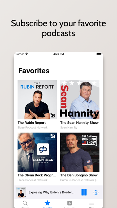 DAN Podcast App Screenshot