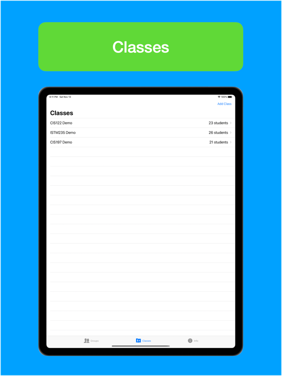 Teacher Group Maker iPad screenshot 2 - Education app