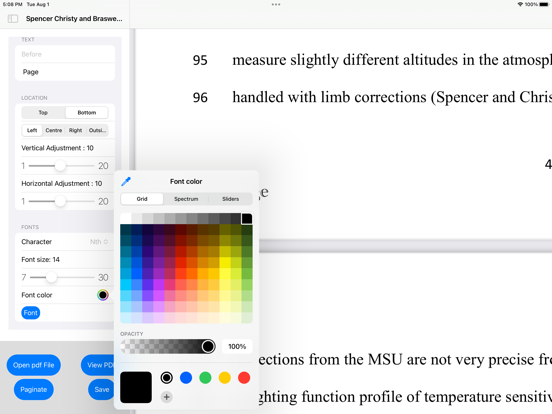 pdf Paginate Pro iPad screenshot 8 - Business app