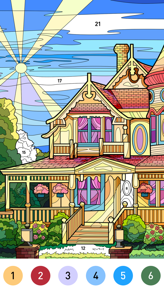 #2. House Color - Paint by number (iOS) 由: 少婷 余